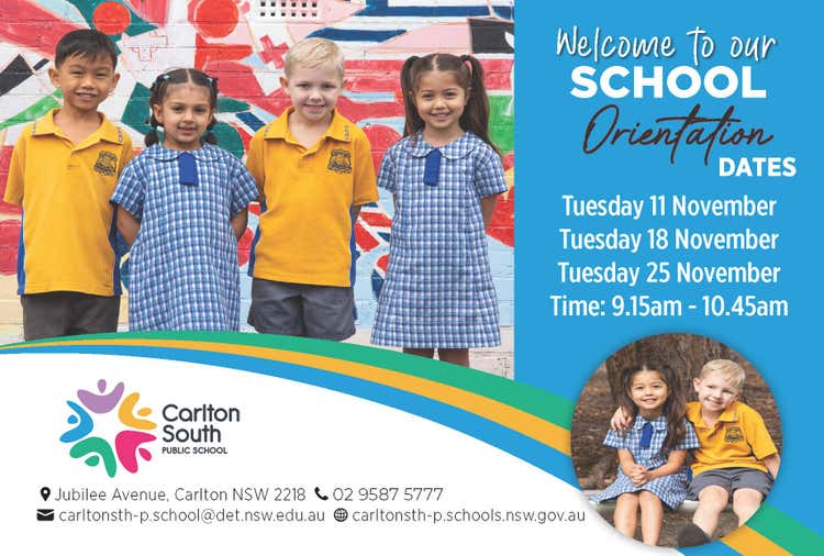 4 students with school orientation dates